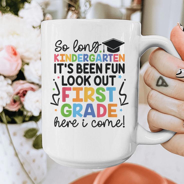Kindergarten Graduation Graduate 1st Grade Here I Come Kids Graphic Print Coffee Mug