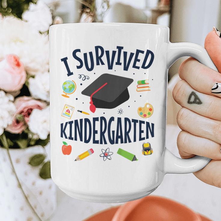 Kindergarten Graduation Shirt I Survived Kindergarten Graphic Print Coffee Mug
