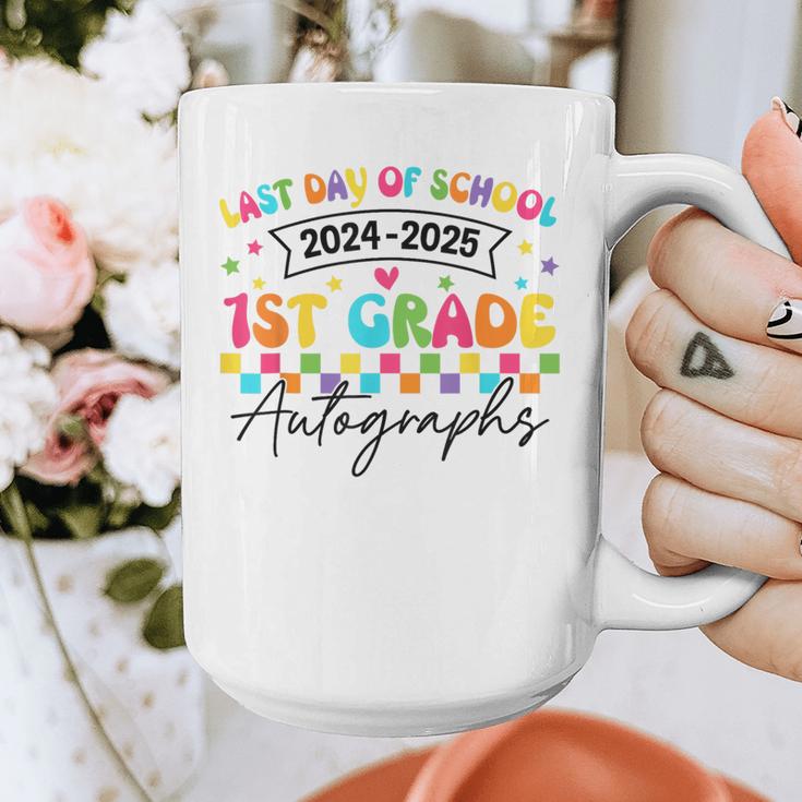 Last Day Of School Autograph 1st Grade Graduation Boys Girls Graphic Print Coffee Mug
