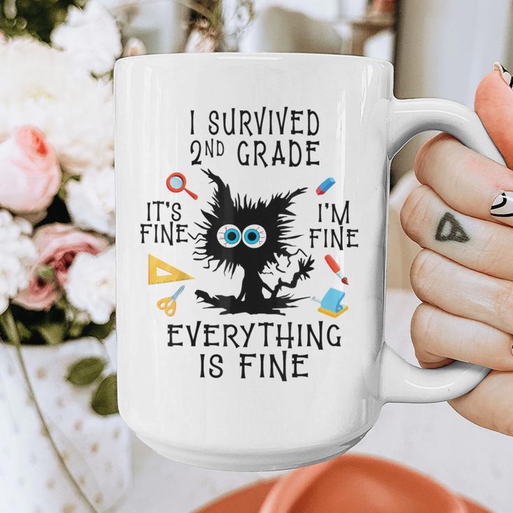 Last Day Of School Student Graduation I Survived 2nd Grade Graphic Print Coffee Mug