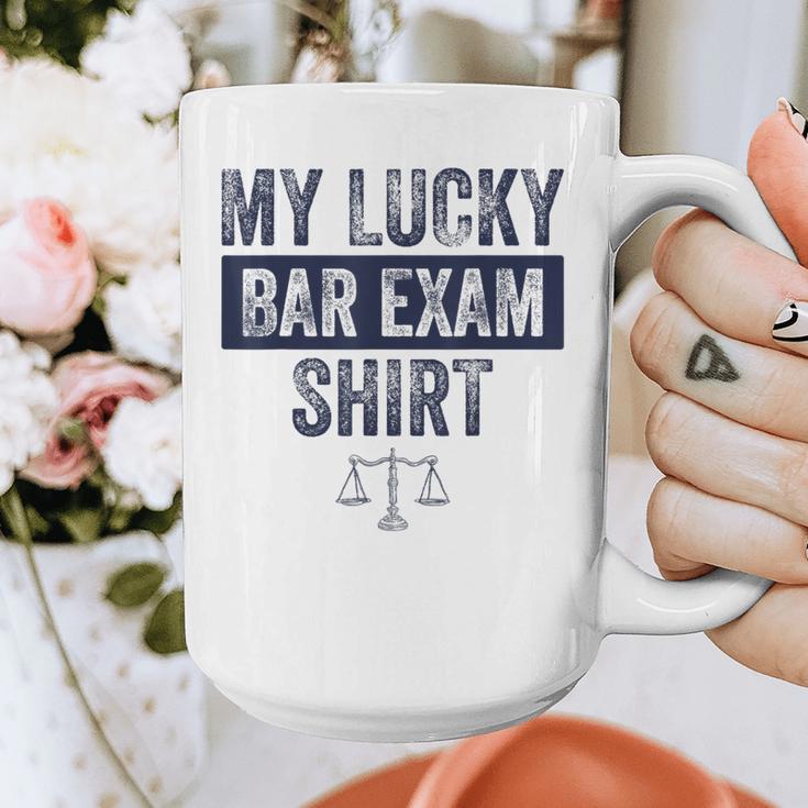 Law School Graduation Him Her Lucky Bar Exam Graphic Print Coffee Mug