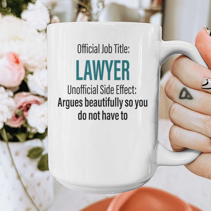 Lawyer Definition Quote Attorney Student Graduation Graphic Print Coffee Mug