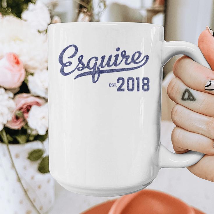 Lawyers Graduation Esquire Est 2018 Graduate Shirt Graphic Print Coffee Mug