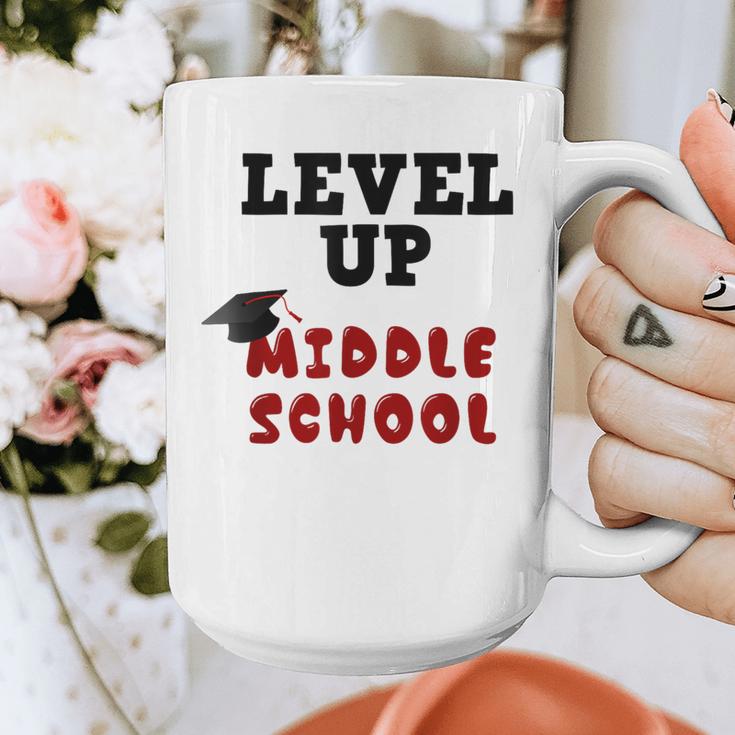 Level Up Middle School 5th Grade Graduation Graphic Print Coffee Mug