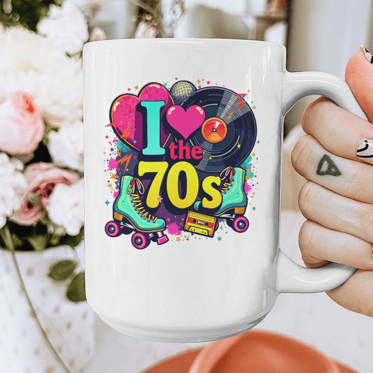 I Love The 70s Vintage Cassette Roller Vinyl Nostalgia 70s Premium Tri-Blend Graphic Print Coffee Mug I Love The 70s Vintage Cassette Roller Vinyl Nostalgia 70s Premium Tri-Blend Graphic Print Coffee Mug