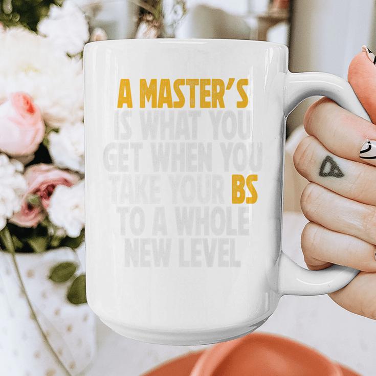 Master Degree When You Take Bs To New Level Graduation Premium Graphic Print Coffee Mug