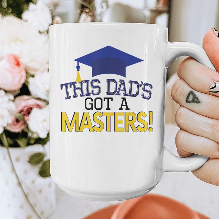 Masters Degree Proud Dad Graduation Shirt MBA Social Work Graphic Print Coffee Mug