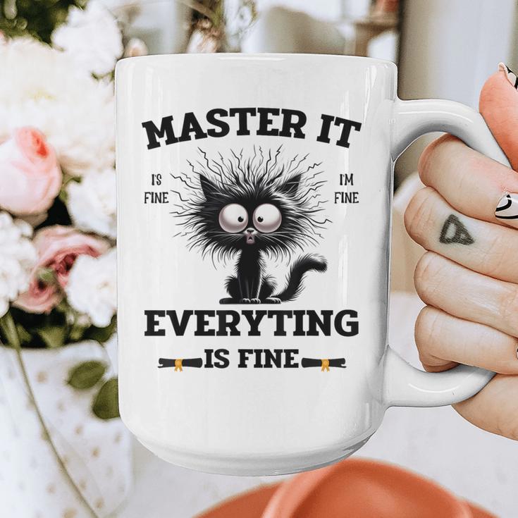 Masters Mastered It Graduate Master Degree Graduation Graphic Print Coffee Mug
