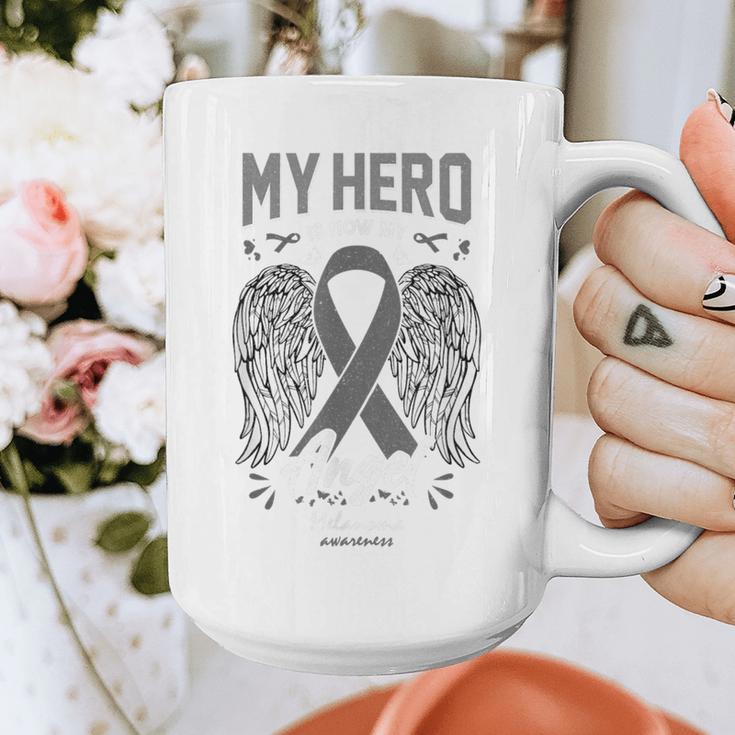 Melanoma Skin Cancer Hero Angel Memory Support Family Graphic Print Coffee Mug