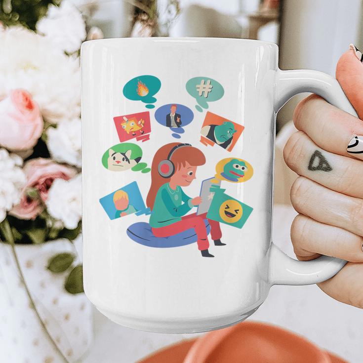 Memes Speak Louder Introvert Anti People Meme Lovers Quiet Graphic Print Coffee Mug
