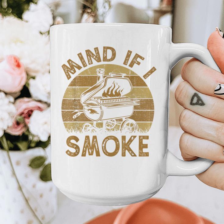 Mind If I Smoke BBQ Barbeque Grilling Chef Dad Graphic Print Coffee Mug