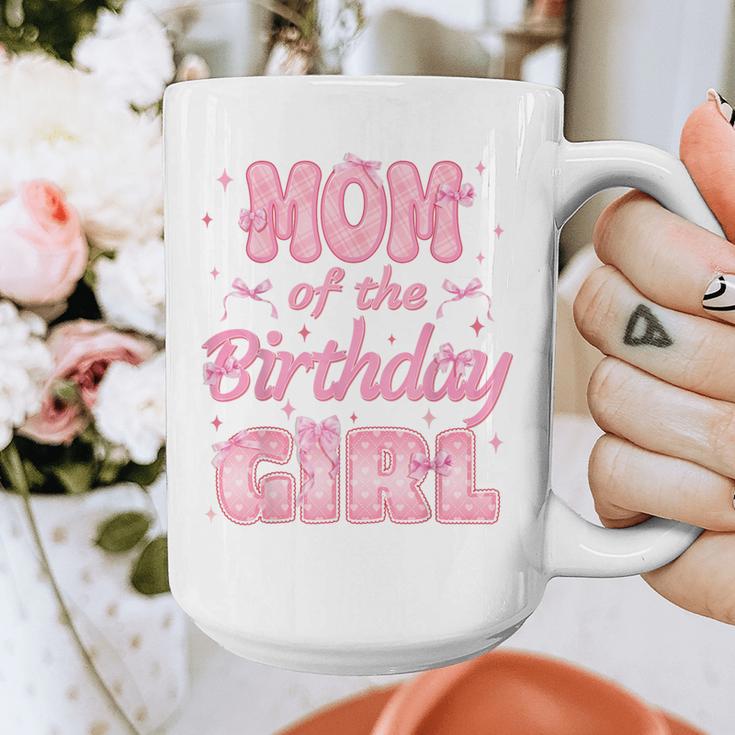 Mom And Dad Of The Birthday Girl Coquette Family Matching Graphic Print Coffee Mug