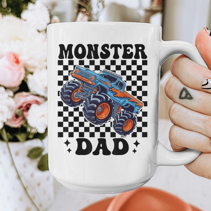 Monster Truck Dad Family Matching Monster Trucks Birthday Graphic Print Coffee Mug