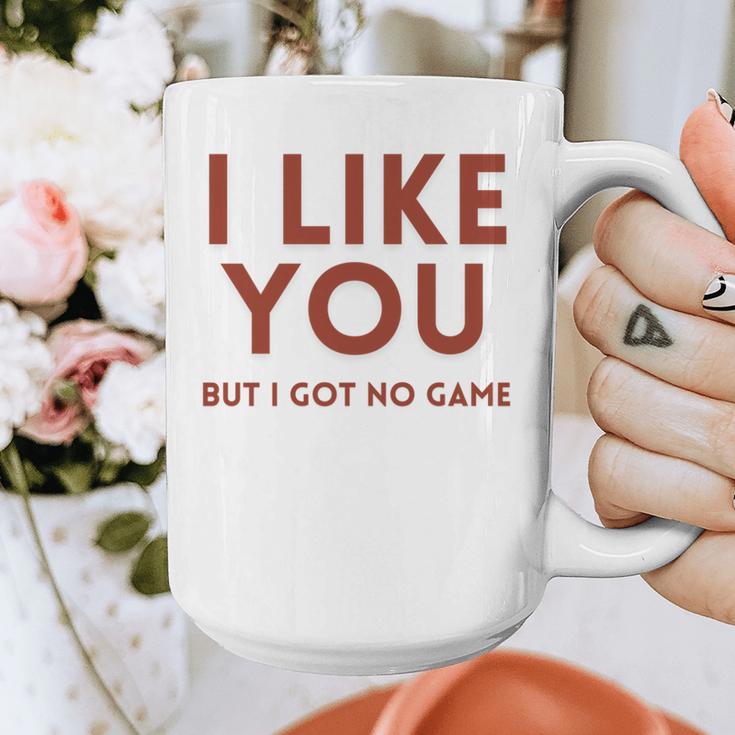 I Like You But Got No Game Introvert Minimalist Joke Graphic Print Coffee Mug