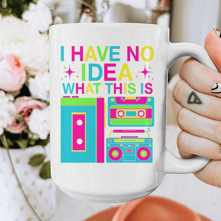 I Have No Idea What This Is Retro 70's 80's 90's Nostalgia Premium Tri-Blend Graphic Print Coffee Mug