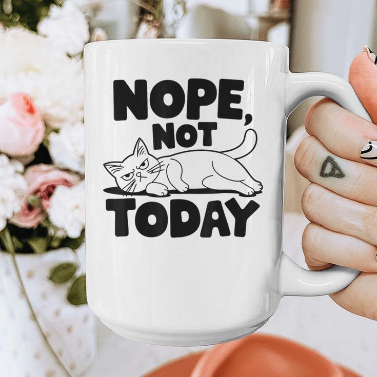 Nope Not Today Antisocial Introvert Cat Lover Men Women Kids Graphic Print Coffee Mug Nope Not Today Antisocial Introvert Cat Lover Men Women Kids Graphic Print Coffee Mug