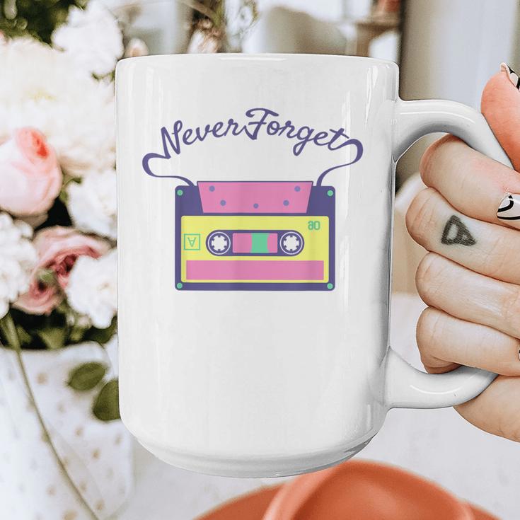 Nostalgia 1980s 80s 90s Costume Party Never Forget Graphic Print Coffee Mug