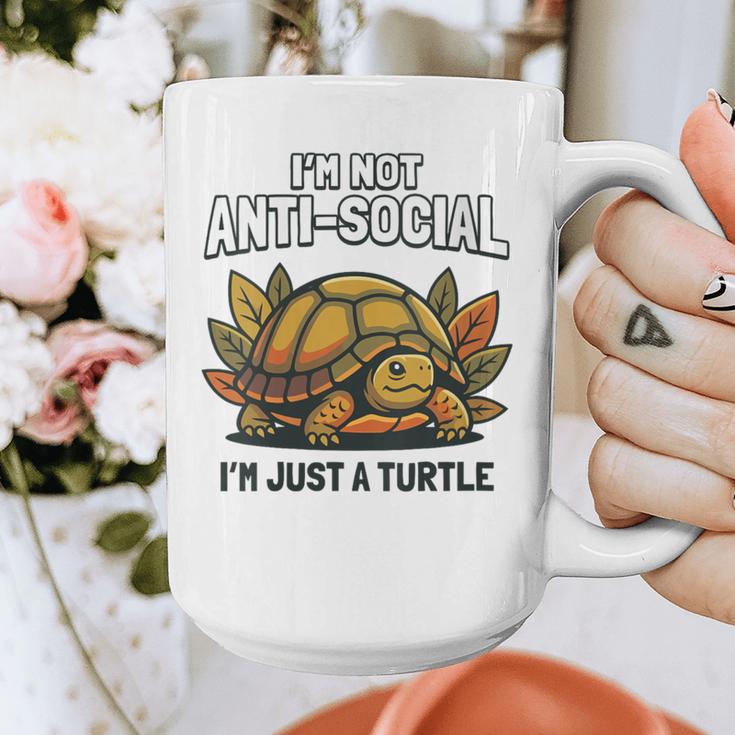 Not Anti Social Im Just A Turtle Sarcastic Introvert Humor Graphic Print Coffee Mug Not Anti Social Im Just A Turtle Sarcastic Introvert Humor Graphic Print Coffee Mug