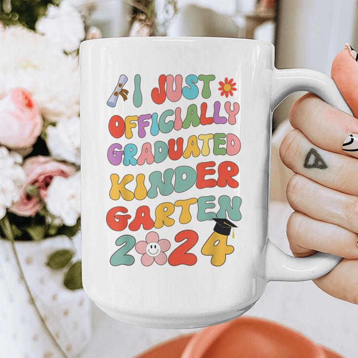 I Officially Graduated Kindergarten Graduation Class 2024 Graphic Print Coffee Mug