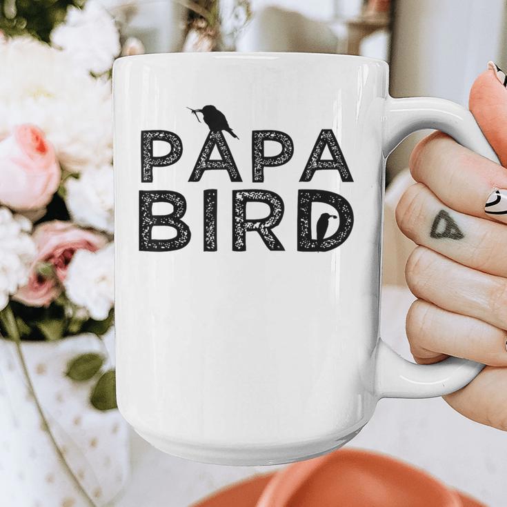 Papa Bird Father Day Dad Birds Quote Saying Graphic Print Coffee Mug