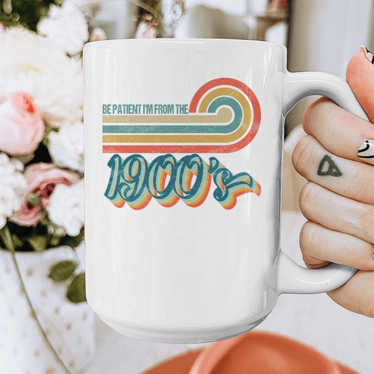 BE PATIENT I'M FROM THE 1900s RETRO SUNSET VINTAGE 90s Graphic Print Coffee Mug BE PATIENT I'M FROM THE 1900s RETRO SUNSET VINTAGE 90s Graphic Print Coffee Mug