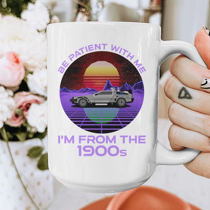 Be Patient With Me I'm From The 1900s Synthwave Graphic Print Coffee Mug
