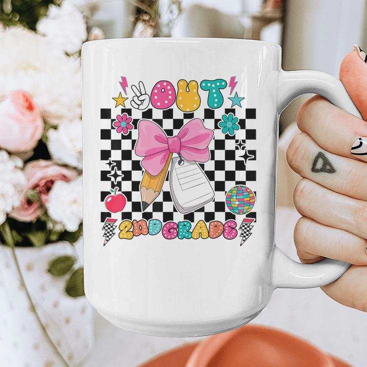 Peace Out 2nd Grade Graduation Last Day School Second Grade Graphic Print Coffee Mug