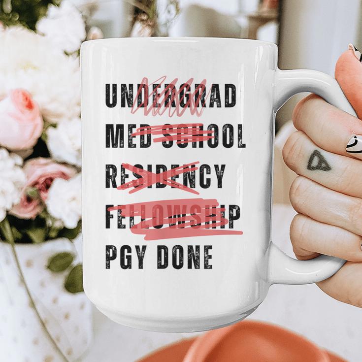 PGY Done Medical Training Residency Fellowship Graduation Graphic Print Coffee Mug
