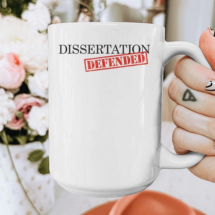 PhD Thesis Defense Graphic Doctoral Graduation Graphic Print Coffee Mug