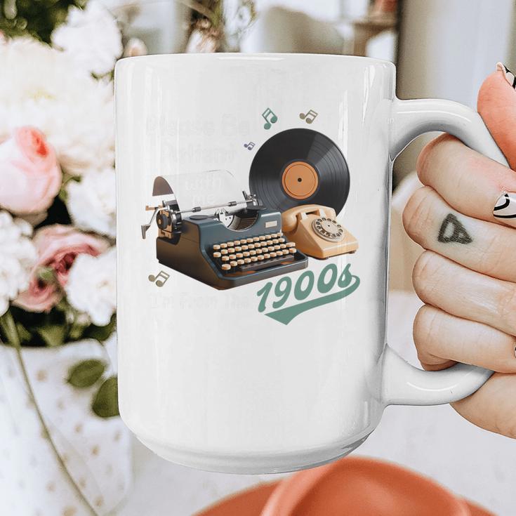 Please BePatient I'm From The 1900s Sarcastic Joke Premium Tri-Blend Graphic Print Coffee Mug