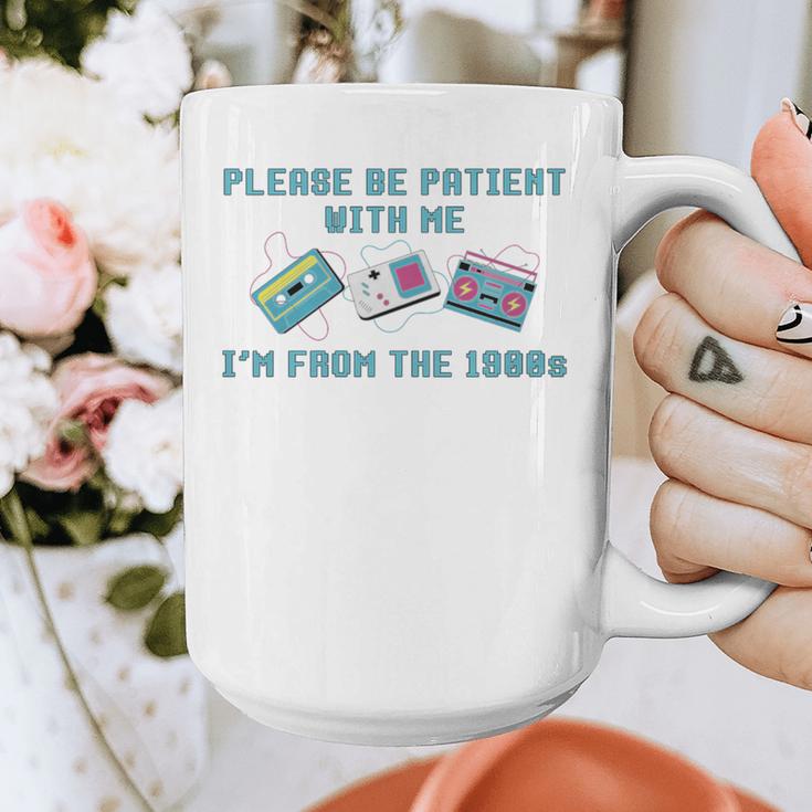 PLEASE BE PATIENT WITH ME I'M FROM THE 1900s 90s Meme Premium Tri-Blend Graphic Print Coffee Mug