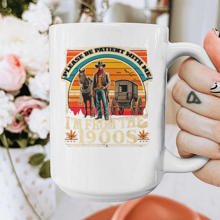 Please Be Patient With Me I'm From The 1900s Cowboy Premium Graphic Print Coffee Mug