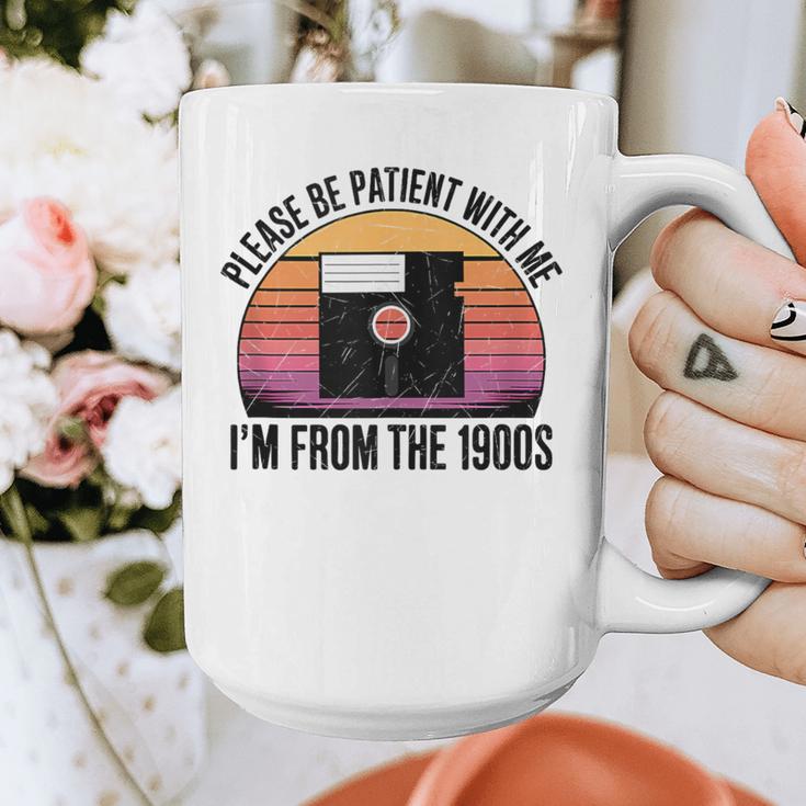 Please Be Patient With Me I'm From The 1900s Floppy Disk Graphic Print Coffee Mug