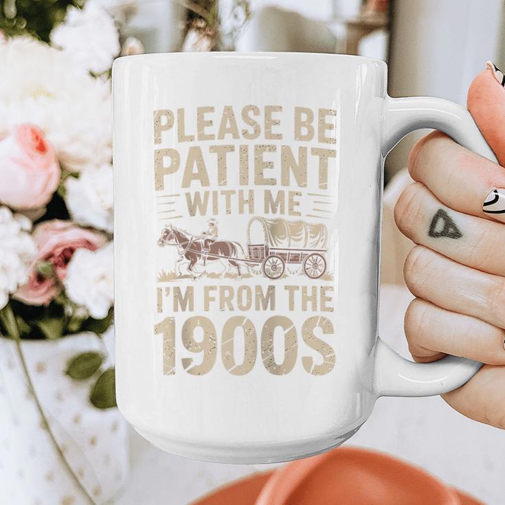 Please Be Patient With Me I'm From The 1900S Raglan Baseball Tee Graphic Print Coffee Mug