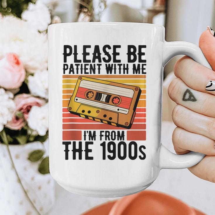 Please Be Patient With Me I'm From The 1900s Retro Birthday Graphic Print Coffee Mug