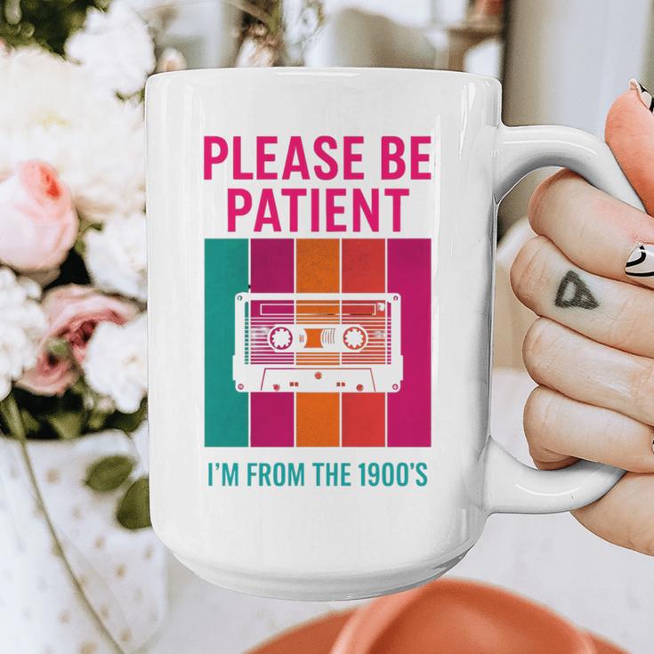 Please Be Patient I'm From The 1900s Retro Cassette Tape Premium Tri-Blend Graphic Print Coffee Mug Please Be Patient I'm From The 1900s Retro Cassette Tape Premium Tri-Blend Graphic Print Coffee Mug