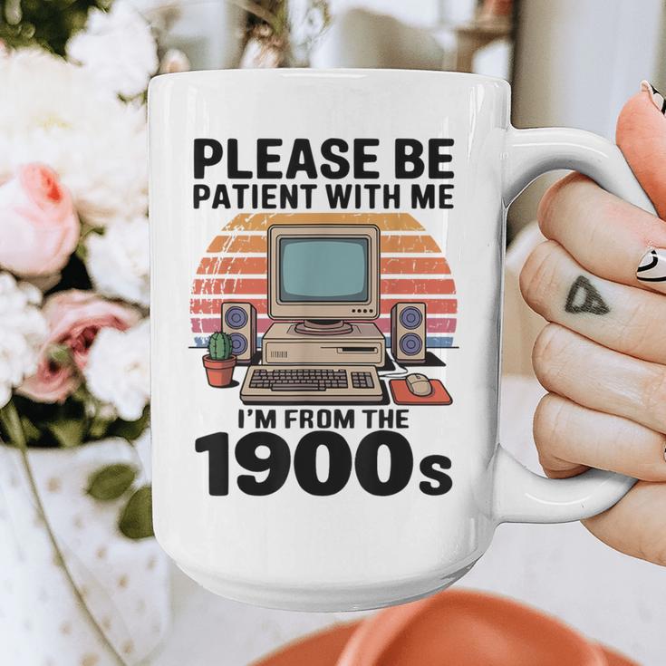 Please Be Patient I'm From The 1900s Retro Computer Geek Graphic Print Coffee Mug Please Be Patient I'm From The 1900s Retro Computer Geek Graphic Print Coffee Mug