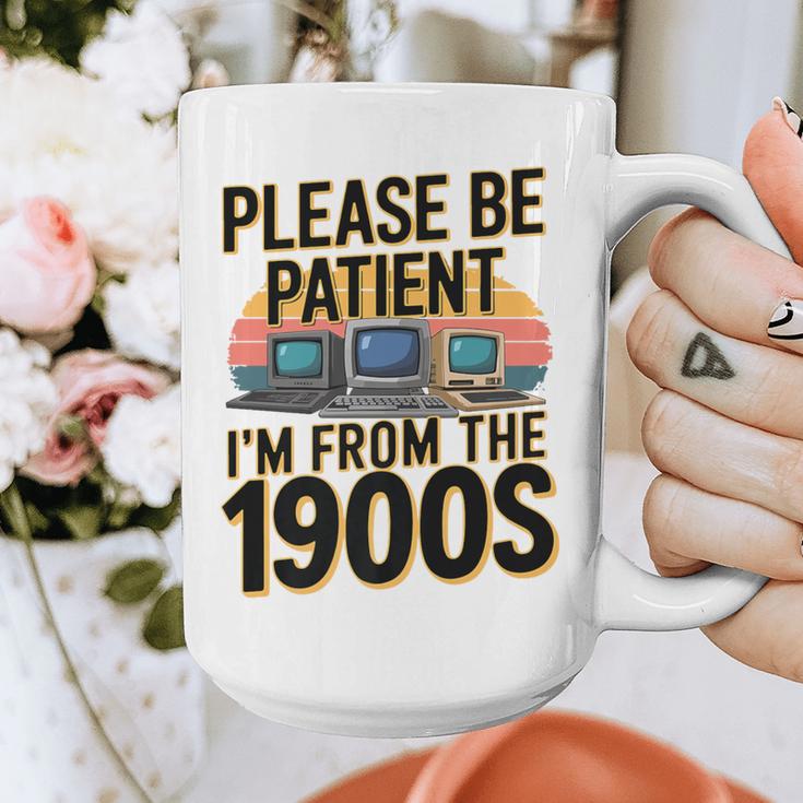 Please Be Patient I'm From The 1900s Retro Computer Premium Graphic Print Coffee Mug