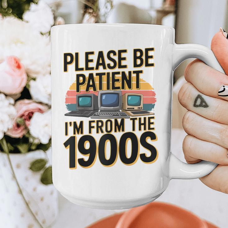 Please Be Patient I'm From The 1900s Retro Computer Raglan Baseball Tee Graphic Print Coffee Mug Please Be Patient I'm From The 1900s Retro Computer Raglan Baseball Tee Graphic Print Coffee Mug