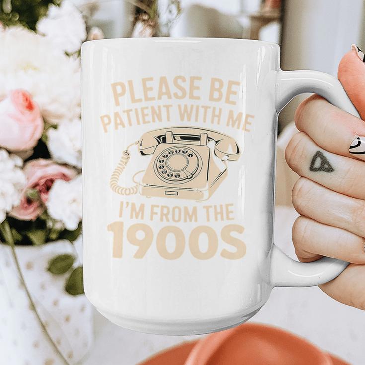 Please Be Patient With Me I'm From The 1900s Retro Humor Premium Tri-Blend Graphic Print Coffee Mug Please Be Patient With Me I'm From The 1900s Retro Humor Premium Tri-Blend Graphic Print Coffee Mug