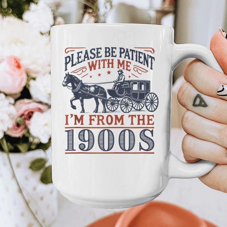 Please Be Patient With Me I'm From The 1900s Retro Nostalgic Graphic Print Coffee Mug