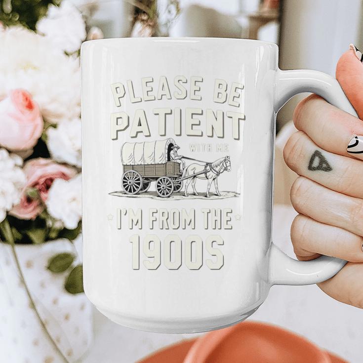 Please Be Patient I'm From The 1900s Retro Premium Tri-Blend Graphic Print Coffee Mug