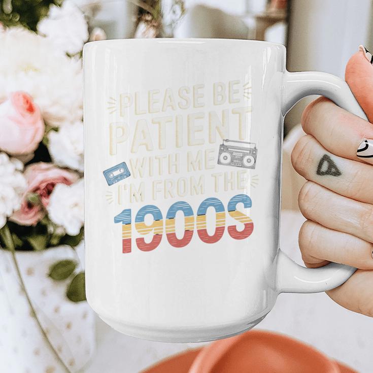 Please Be Patient With Me I'm From The 1900s Retro Tee Premium Graphic Print Coffee Mug