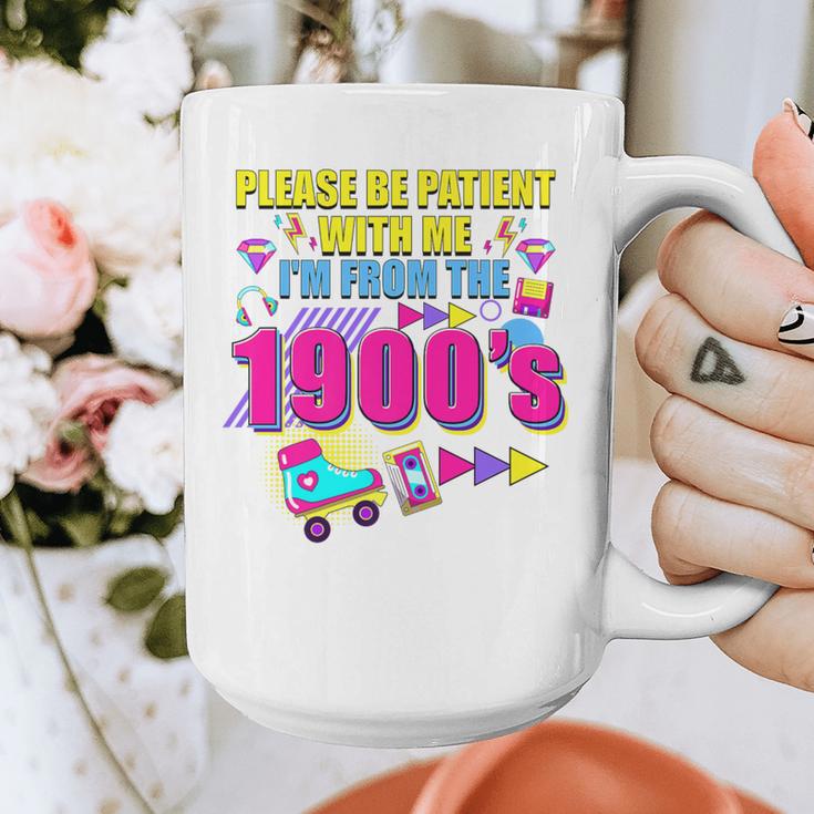 Please Be Patient With Me I'm From The 1900s Retro Vibes Premium Graphic Print Coffee Mug