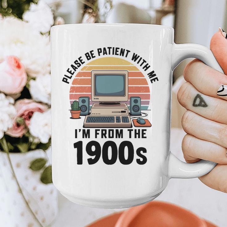 Please Be Patient I'm From The 1900s Retro Vintage Computer Graphic Print Coffee Mug