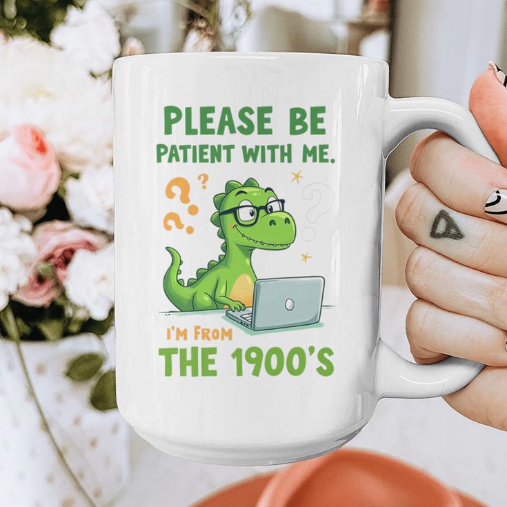 Please Be Patient With Me I'm From The 1900s Soft Tee Premium Graphic Print Coffee Mug