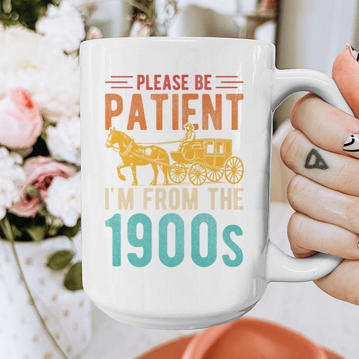 PLEASE BE PATIENT I'M FROM THE 1900s Vintage 1900s 90s Premium Graphic Print Coffee Mug