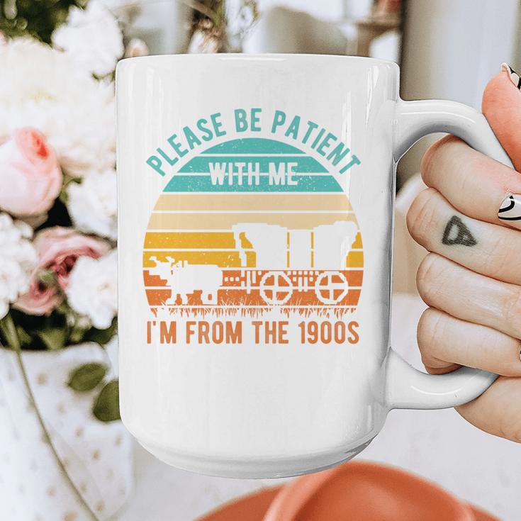 PLEASE BE PATIENT I'M FROM THE 1900s Vintage 1900s 90s Premium Tri-Blend Graphic Print Coffee Mug