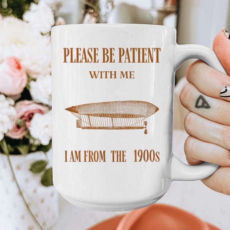 Please Be Patient With Me I'm From The 1900s Vintage Airship Graphic Print Coffee Mug Please Be Patient With Me I'm From The 1900s Vintage Airship Graphic Print Coffee Mug