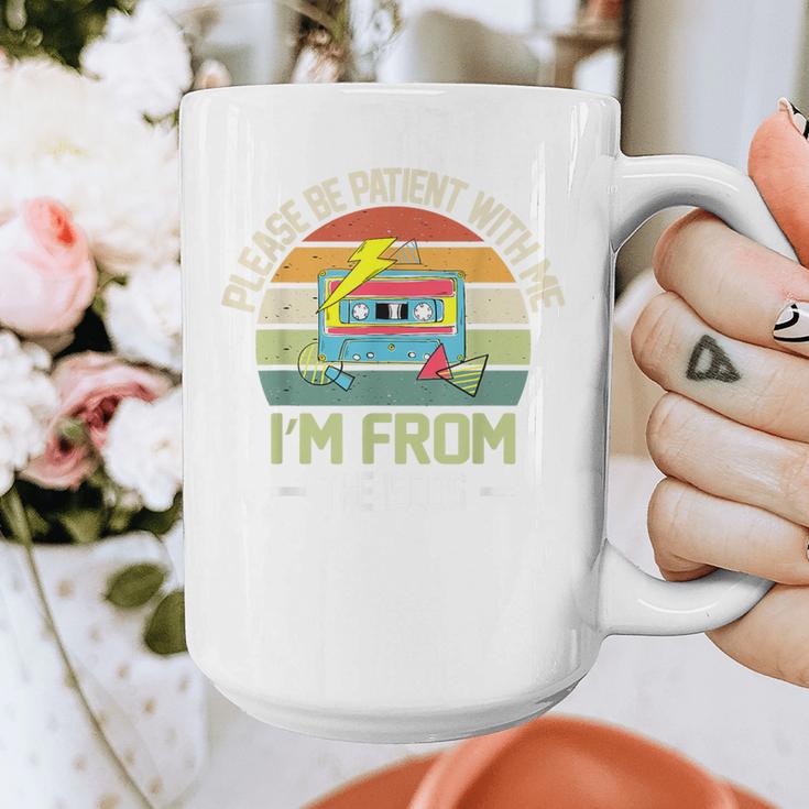 Please Be Patient With Me I'm From The 1900s Vintage Cassett Graphic Print Coffee Mug